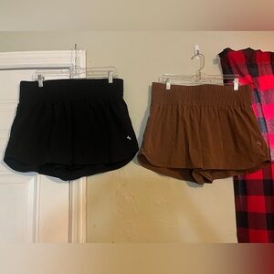 JoyLab Bundle 2 Black and Brown Active Shorts size L.